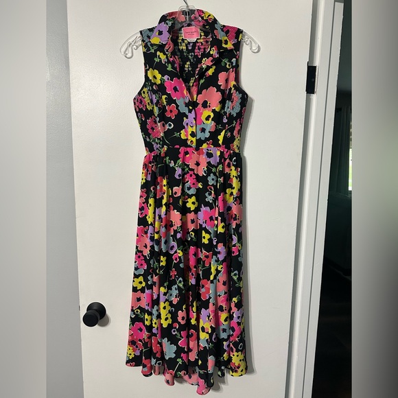 kate spade Dresses & Skirts - Kate Spade Vibrant Floral Tank Midi Dress Womens Xtra Small